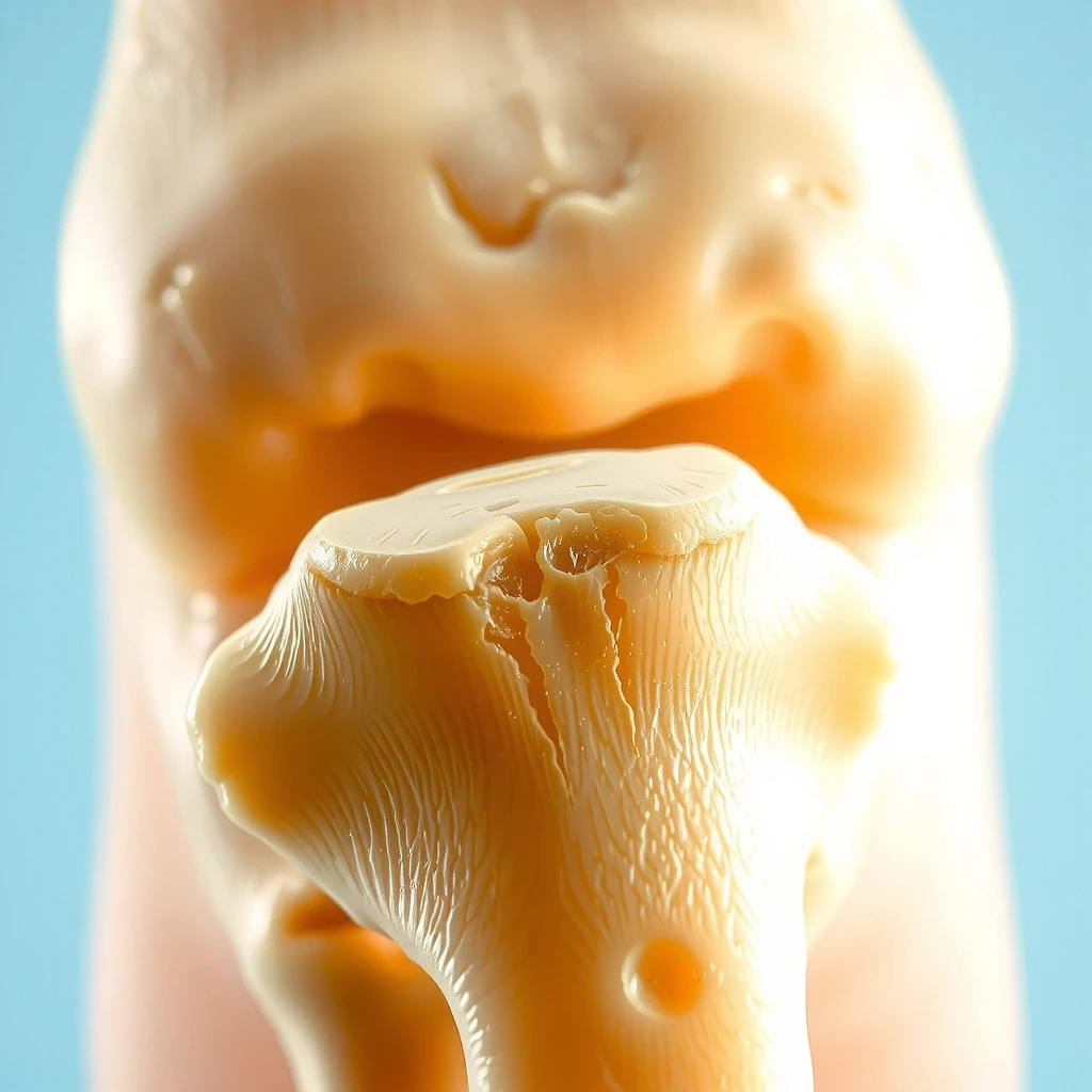 Makroaufnahme von Gelenkknorpelgewebe